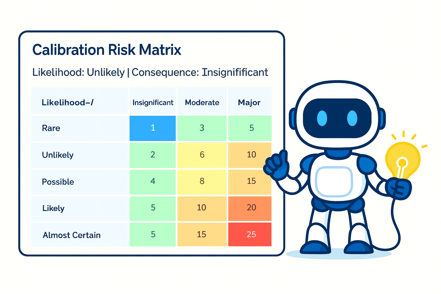 Robot powering quality management